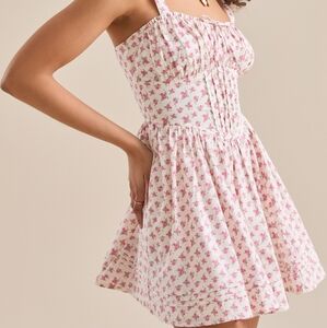 Altar'd State Summer Floral Mini Sundress With Pockets